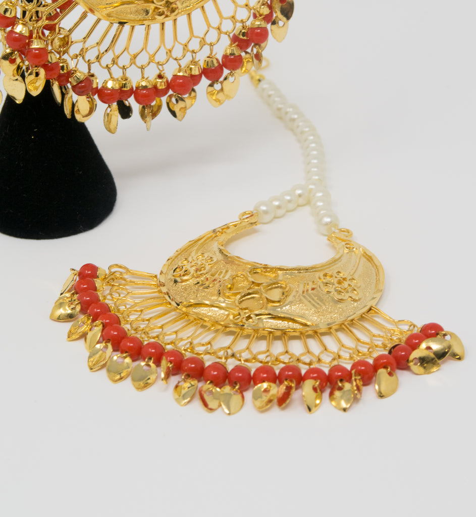 Red & Gold Jadau Set