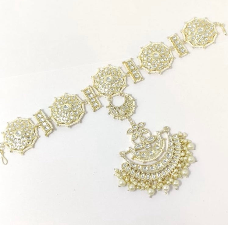 Kundan Sheeshphool with Tikka