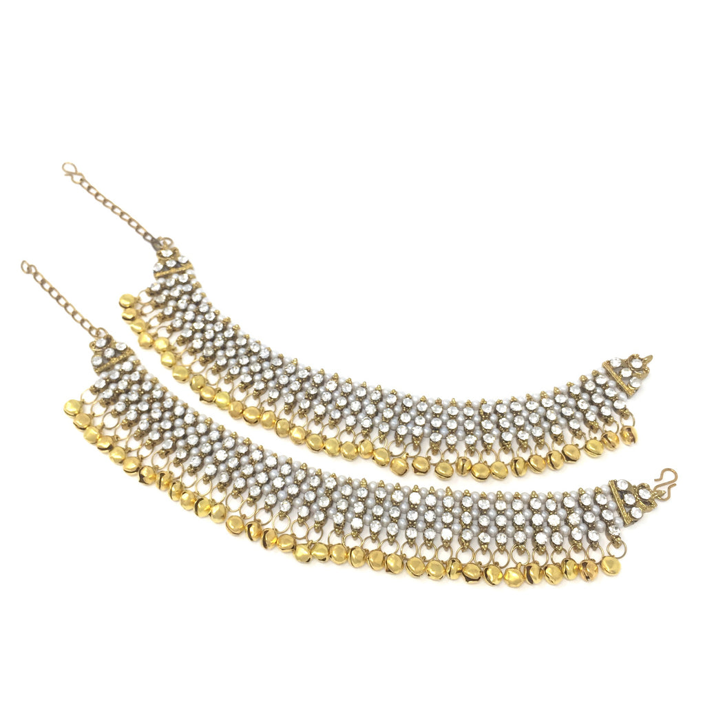Pearl Ghungroo Anklets