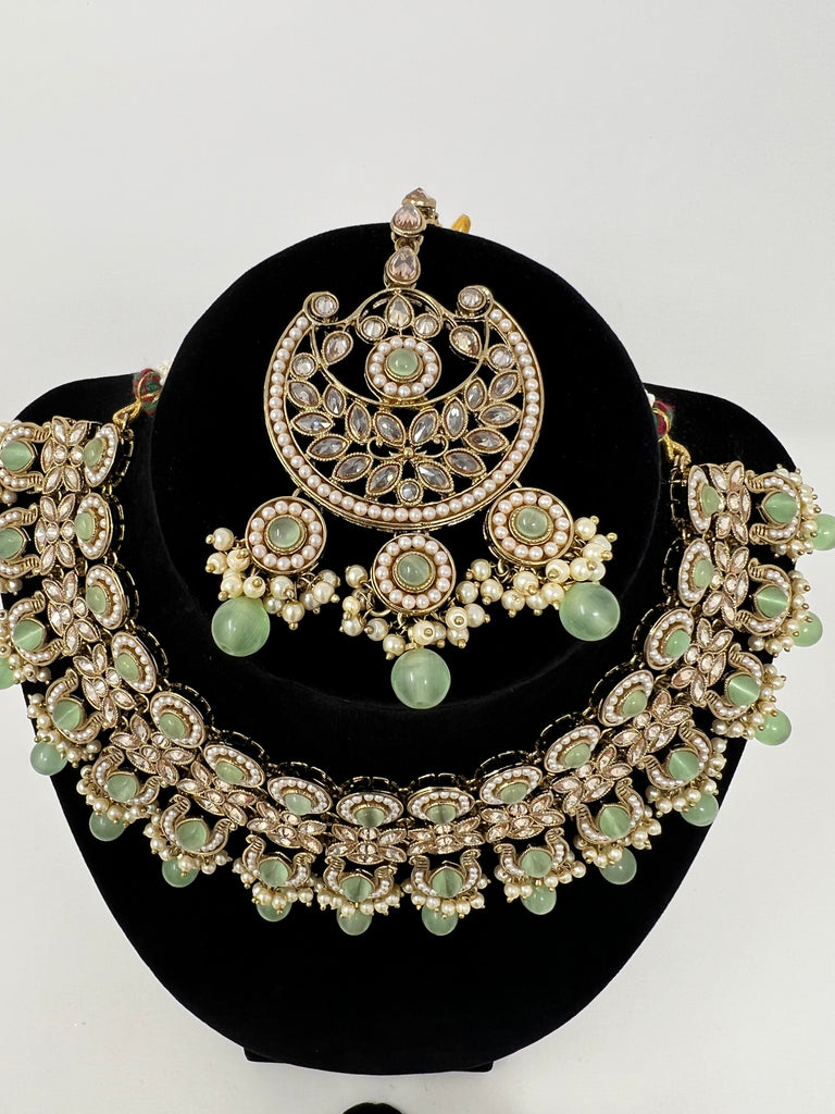 Mint Polki Choker Set