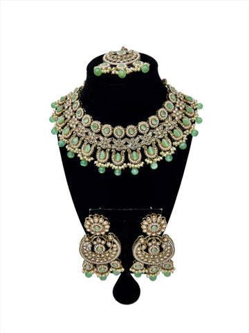 Image of Mint Polki Choker Set