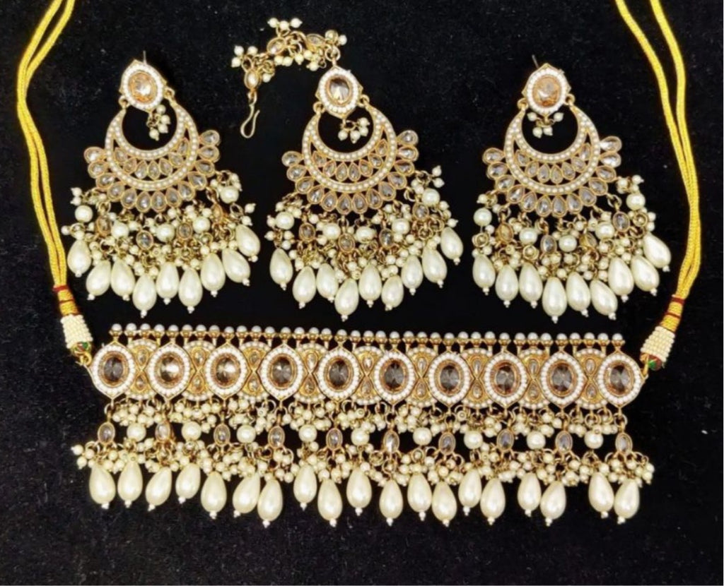 Heavy Collar Choker Dazzle Set