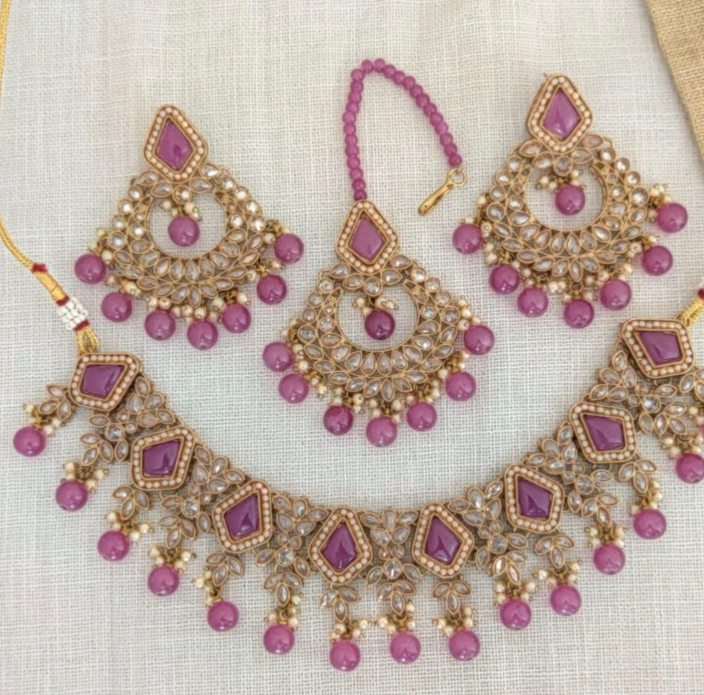 Purple Choker set