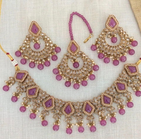 Image of Purple Choker set