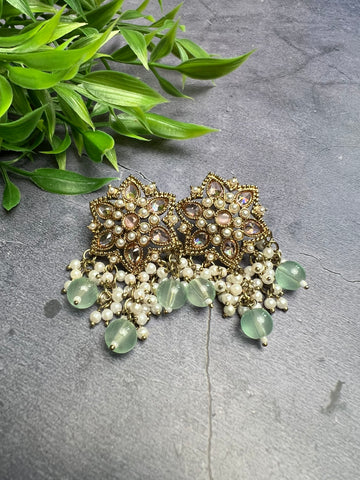 Image of Polki Star Studs- Various Colours