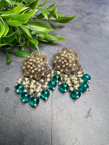 Image of Polki Star Studs- Various Colours