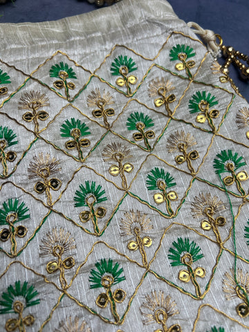 Image of Green Potli Bag