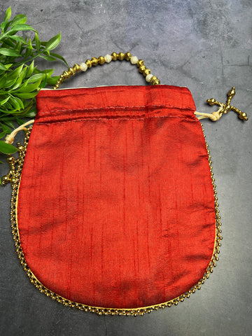Image of Red Potli Bag