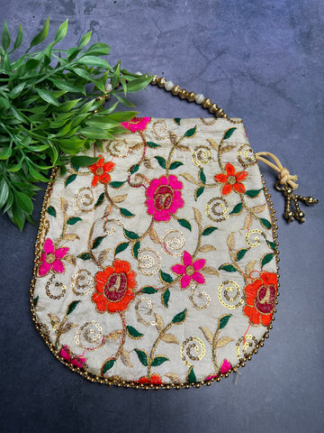 Image of Multi Colour Potli Bag