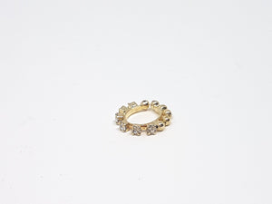 Gold Toned Clip On Nose Ring