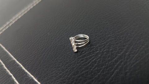 Silver clip on nose ring