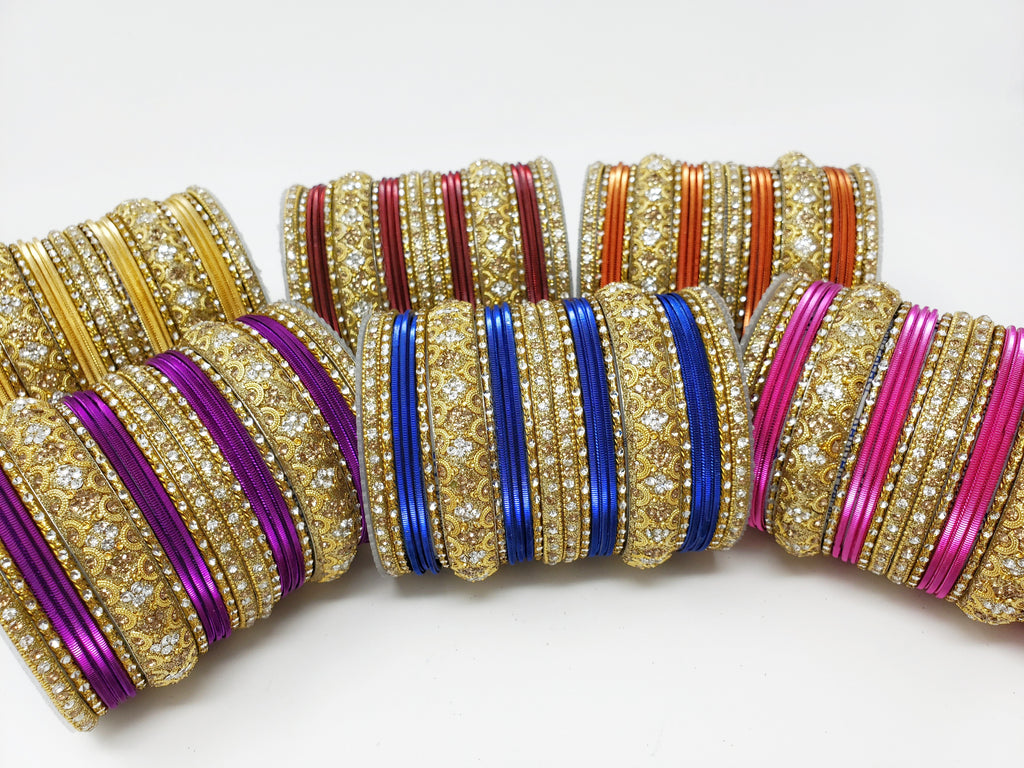 2.12 Sized Intricate Bangles