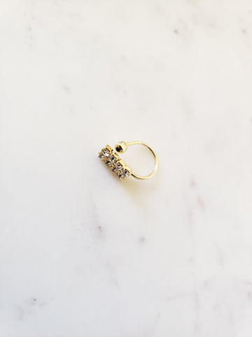 Image of Gold toned Clip On Nose Ring